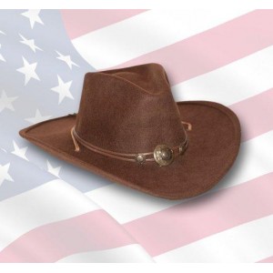 Chapeau western  modèle " IDAHO " brun.