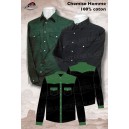 Chemise verte et noir