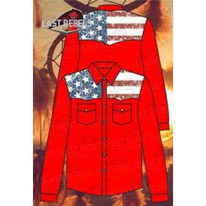 Chemise drapeau USA