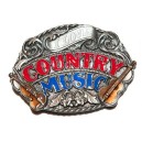Boucle de ceinture western country, motif country music